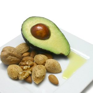 Avocado, nuts, and vegetable oil; all naturally high sources of vitamin E.