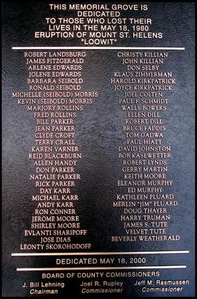 mount st helens disaster memorial