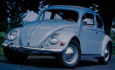 1951 Volkswagen Beetle sedan front three-quarter view