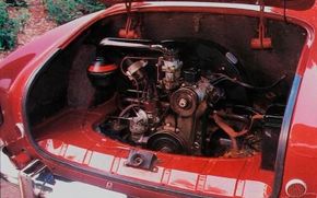 1958 Volkswagen Karmann-Ghia coupe engine