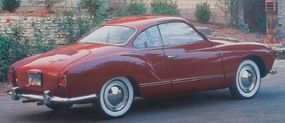 1958 Volkswagen Karmann-Ghia coupe rear-three-quarter view