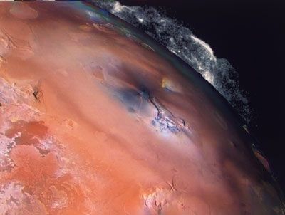 volcanic eruptions on Jupiter's moon Io