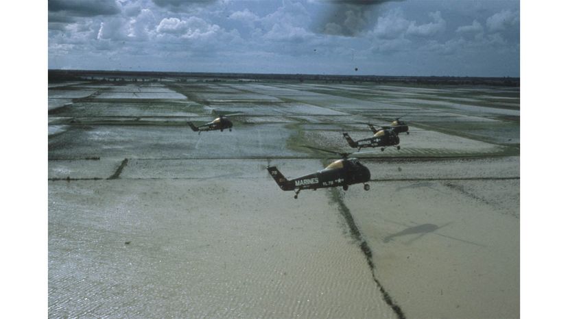helicopters over Vietnam