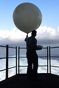 Weather balloons gather important data from the atmosphere.