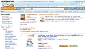 The Amazon.com website circa 2007.