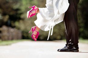 Even if you're the only one who may see them, make your wedding shoes special anyway.