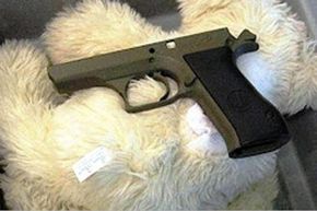 This dad thought it would be a clever move to hide his gun in his child's stuffed bear.