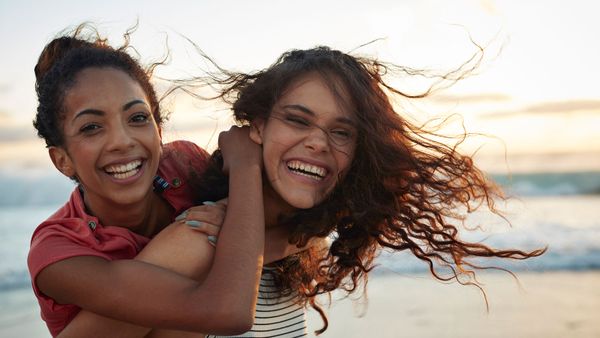 girlfriends on beach