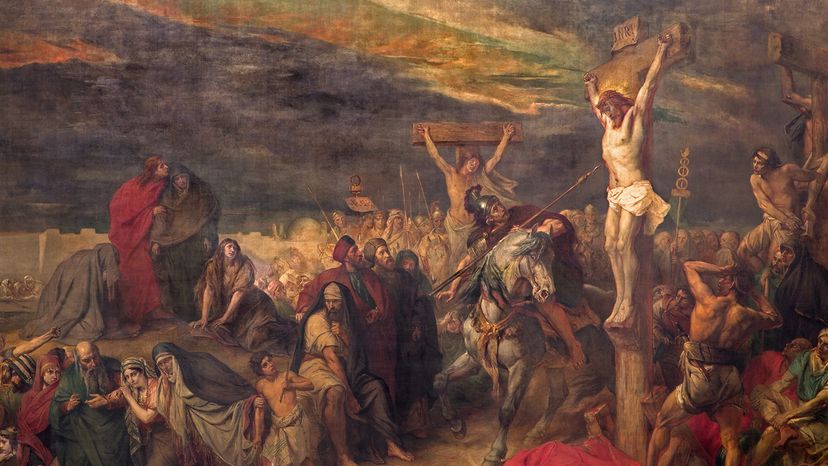 "The Crucifixion" painting
