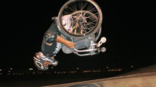 How do you do a back flip in a wheelchair?