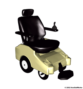 A powered wheelchair is commonly used by tetraplegics. In many cases, there is very subtle control left in one or both hands -- combine that with an extremely sensitive joystick, and wheelchair control is possible.