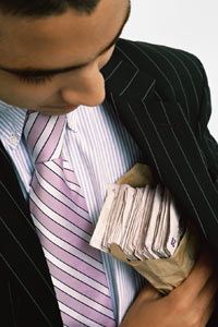 Taking bribes is an example of white collar crime in Western societies, but some cultures have vastly different attitudes toward it.­