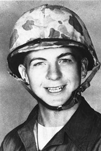 Lee Harvey Oswald at age 19, shortly before being discharged from the U.S. Marine Corps.
