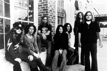 old photograph of band, Lynyrd Skynyrd