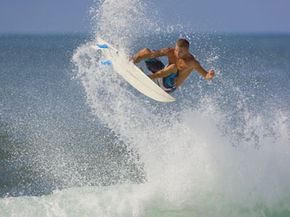 Surfer dude surfing