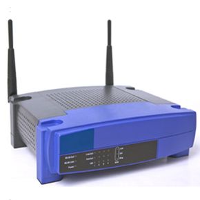 This wireless router emits a signal that a WiFi detector is tuned to pick up.