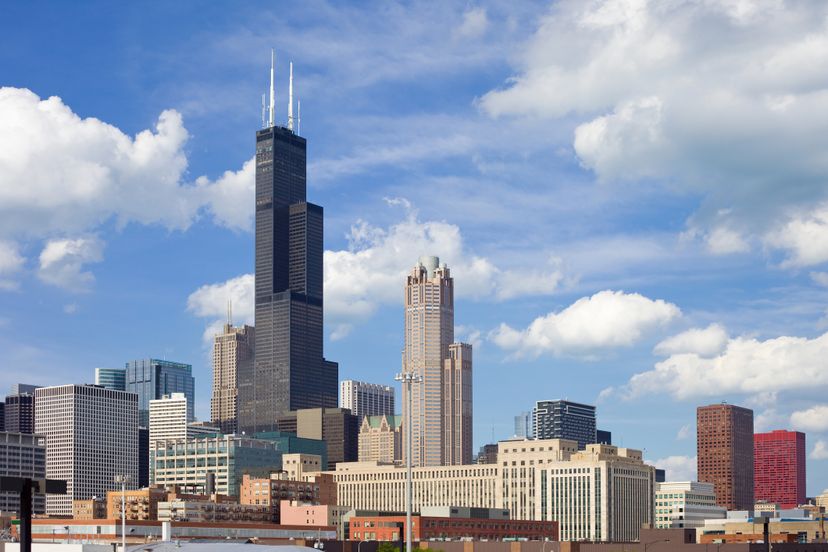 Willis Tower skyline image in daytime