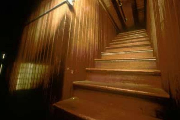 stairs to nowhere in Winchester Mystery House