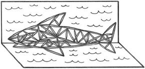 Toothpick Shark Sculpture