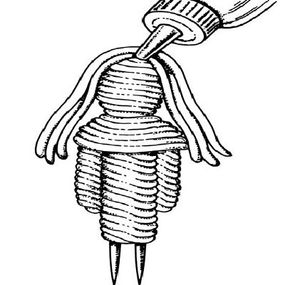 Toothpick doll hair