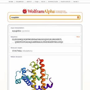 Wolfram|Alpha search results page