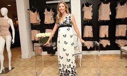 Sara Blakely turned panty line frustration into a big business. Here, she opens her Haute Contour line at Saks Fifth Avenue in New York City.