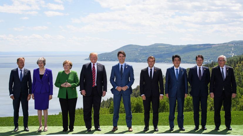 British Prime Minister Theresa May, German Chancellor Angela Merkel, G7, Canada