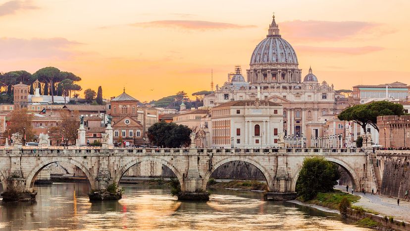 St. Peter's Basilica sunset