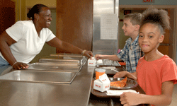 Kids love pizza, but the stuff served in the cafeteria is especially unhealthy.