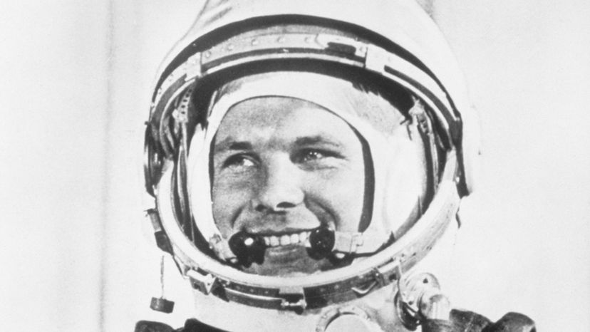 Cosmonaut Yuri Gagarin in Spacesuite