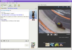 Yahoo Messenger users can chat with video capabilities.