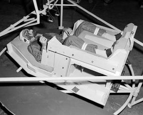 Astronaut in a simulator