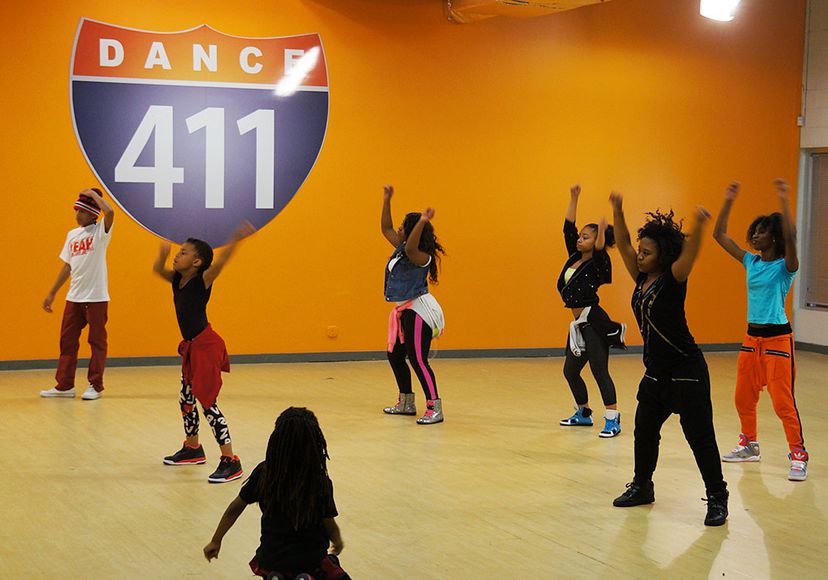 The kids rehearse at their studio.