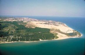 ©National Park Service The steep sand slopes are just one of the attractions at Sleeping BearDunes National Lakeshore.