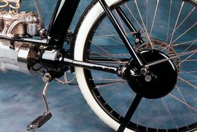 Pierce's shaft drive was a first for American-made bikes.