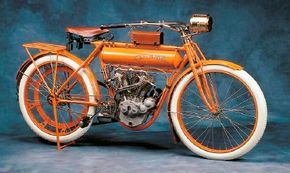 The 1911 Flying Merkel offered simple but effective &quot;Merkel-style&quot; front forks.
