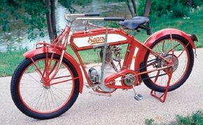 The 1914 Sears Deluxe was available for purchase in the famous Sears and Roebuck catalog. See more motorcycle pictures.
