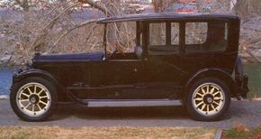 The 1920 Twin Six limo was a somber looking machine because it had no brass trim, and only a bit of shiny hardware. See more classic car pictures.