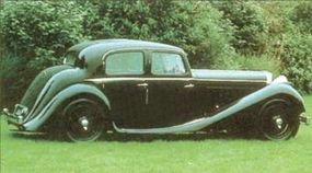 By 1938, the SS Jaguar sedan featured all-steelbody construction.