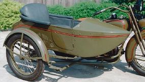 Sidecars were common at the time, as motorcycles wereoften relied on as family transportation.
