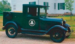 This 1928 Ford Model AA telephone truck has an enclosed cab -- a &quot;luxury&quot; because most pickups of the day were roadsters with a fold-down top.See more classic truck pictures.