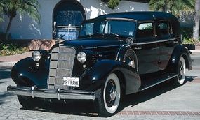In the mid-1930s, even well-heeled buyers tended to chose V-8 Cadillacs over costlier V-12 models like this 1935 Cadillac Twelve town car.