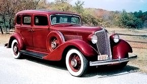 The first-series 1933 Graham Series 57 Eight Garnet Maroon sedan 