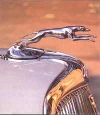The greyhound hood ornament adds to the car's appeal.