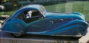 1936 Delahaye 135 Competition Coupe side view.