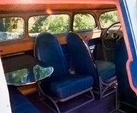 Seats in the 1936 Scarab could be moved for comfort .