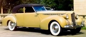 The Convertible Sedan was judged the best-looking of the three Packard Darrin models listed for 1940 by Packard authority Warren Fitzgerald.