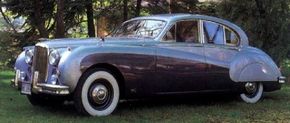 This 1959 Mark IX was one in a line of post-war sedans from Jaguar.
