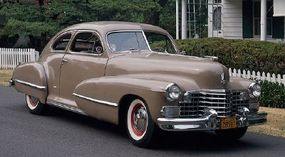 Bullet-shape fenders were one of the highlights of the 1942 lineup, which included this 1942 Cadillac Series 61 coupe.