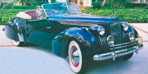 1940 Packard Darrin One-Eighty Victoria Convertible full view.